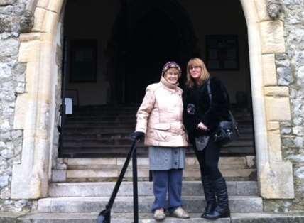 Lyn Owens Ward (right) with her mum Edna Owens.