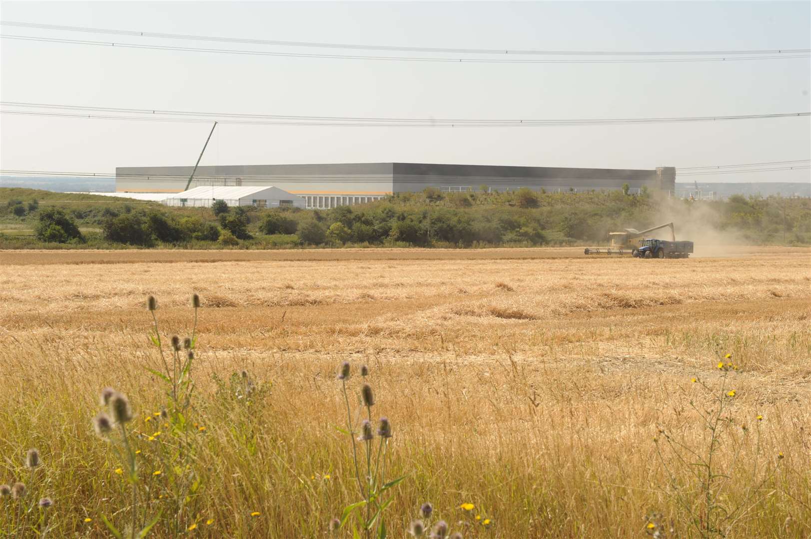 The Amazon sorting centre where they work