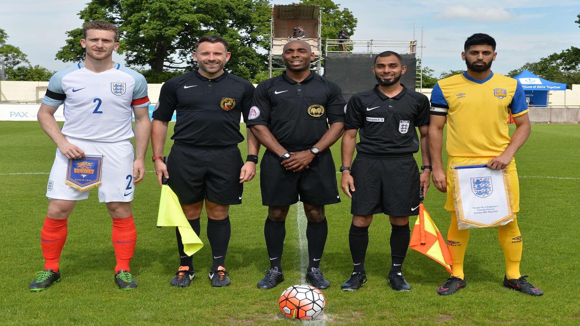 Dartford's Keaton Wood captained England C against the Panjab FA Picture: David Loveday