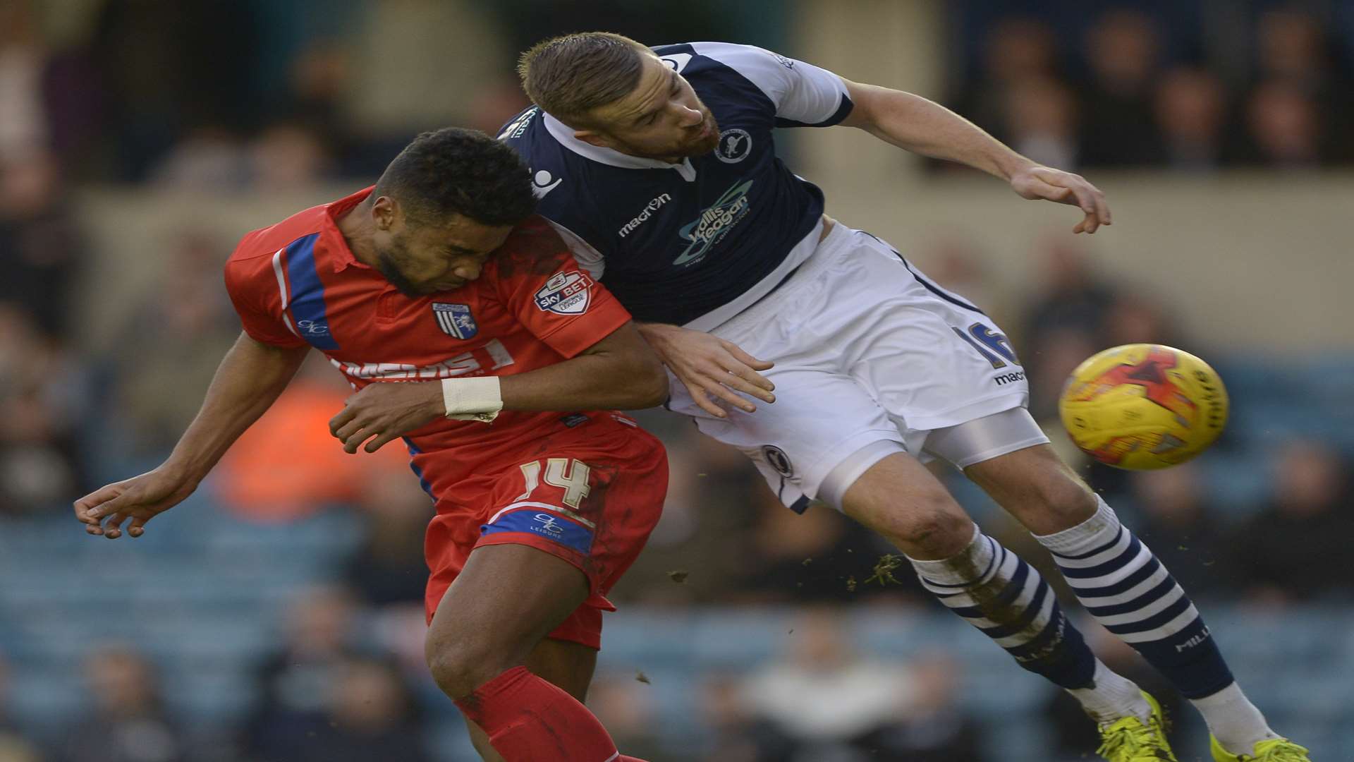 Dominic Samuel scores the opener after 20 minutes for Gills