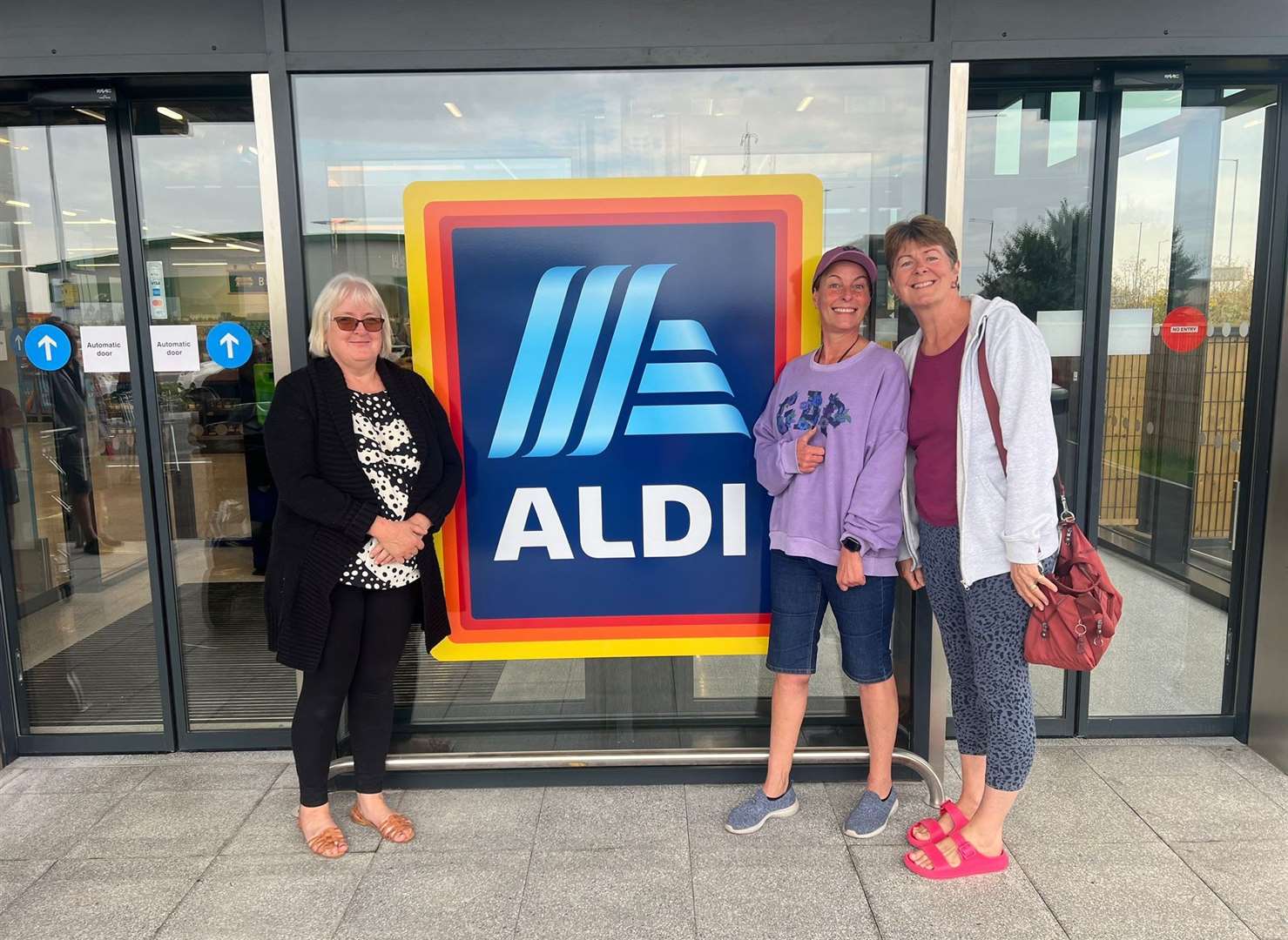 From left to right Miriam Baker, 55, Christine Scott, 53, and Catherine Butters, 58