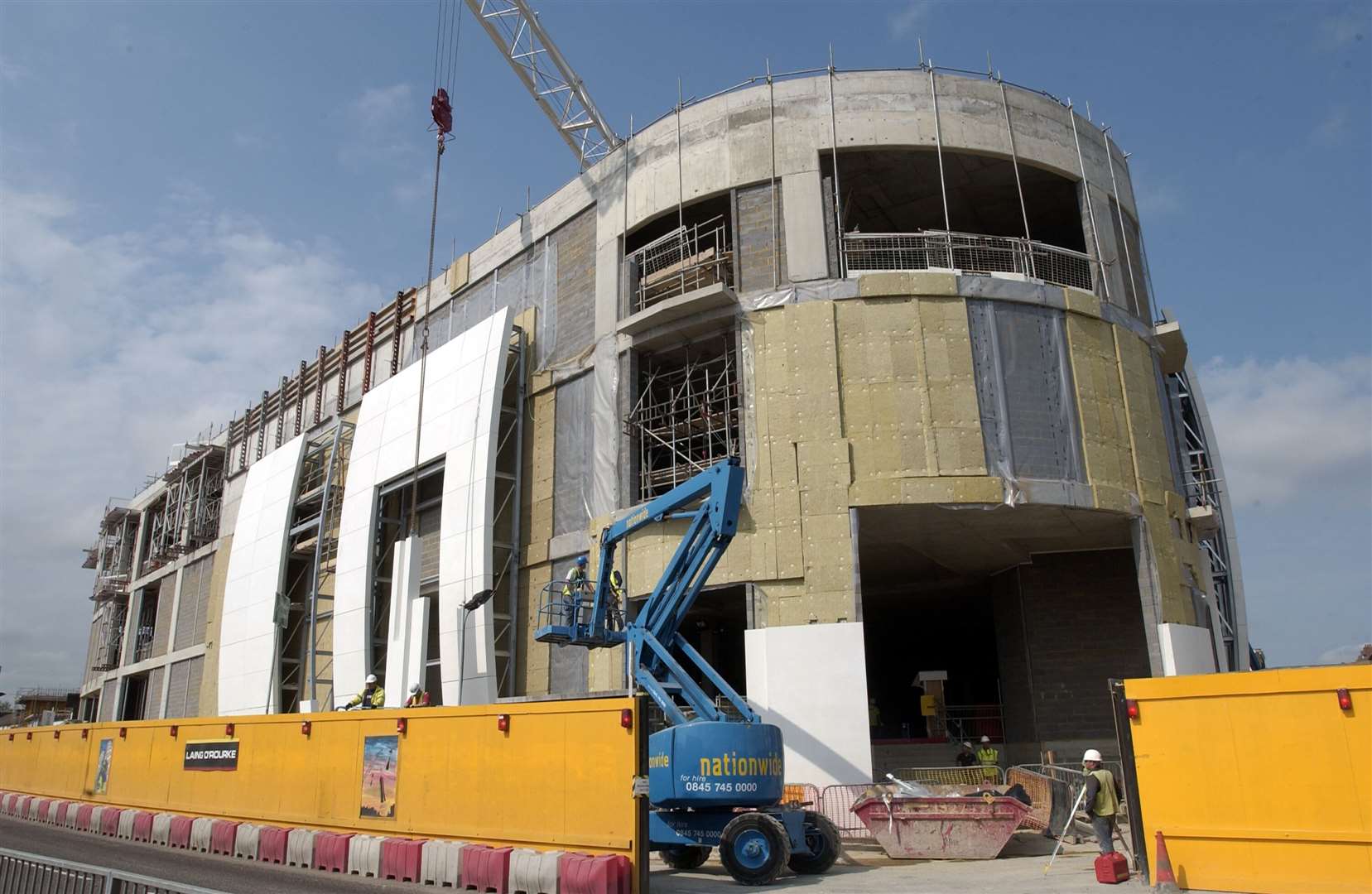 The former Debenhams unit under construction. Pic: Gary Browne