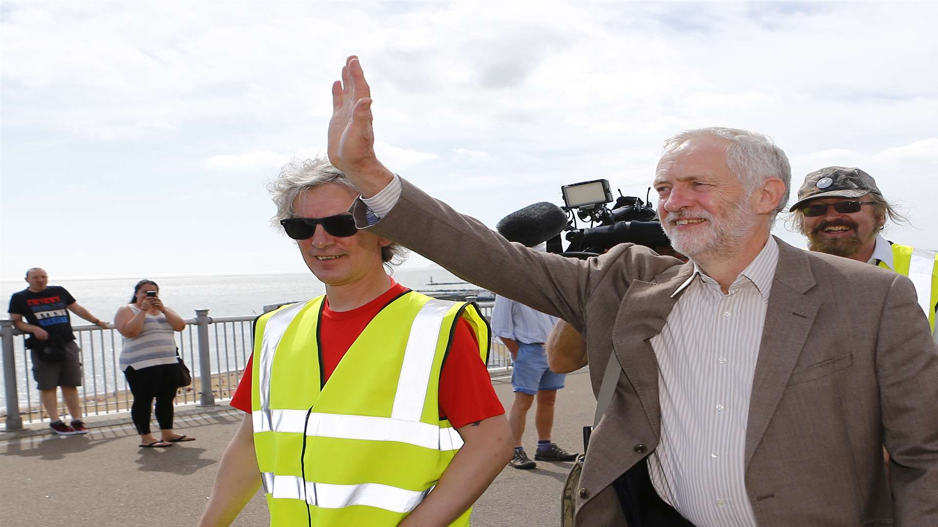 Jeremy Corbyn speaking at a rally in Ramsgate