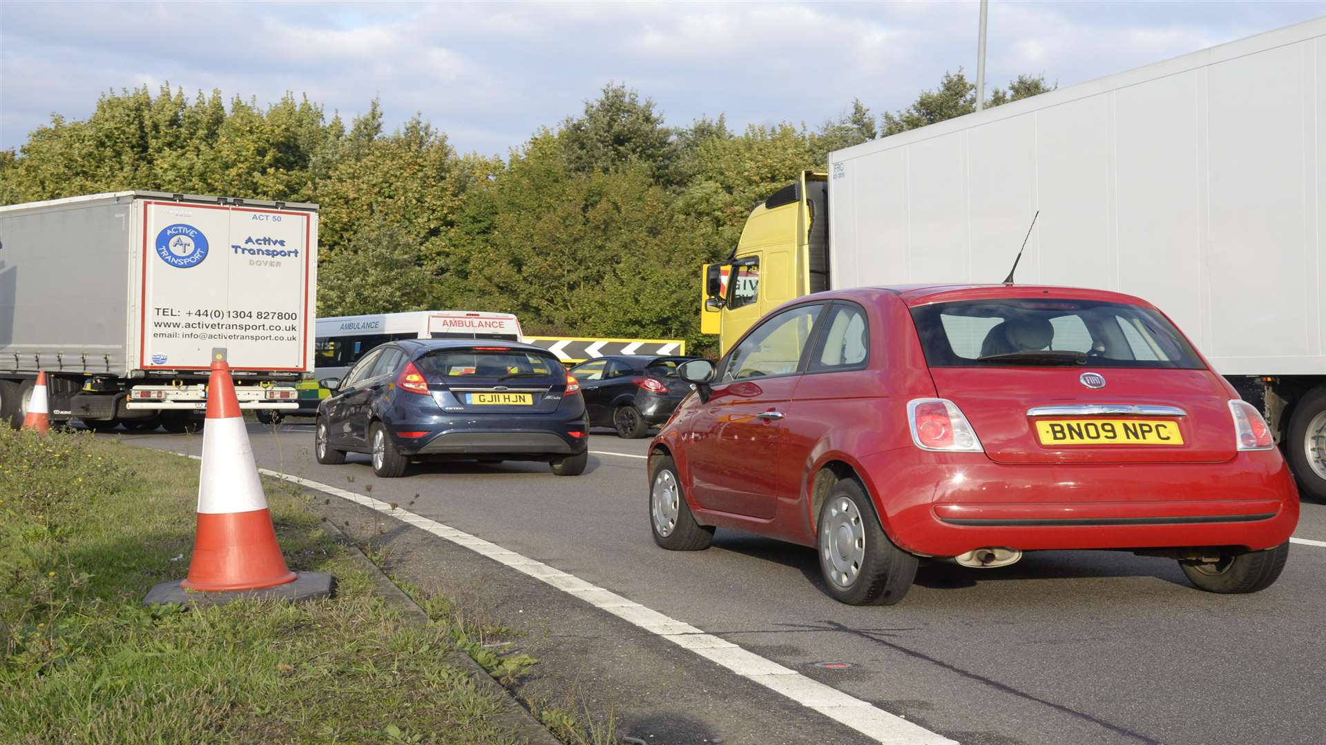 Congestion at the Brenley roundabout