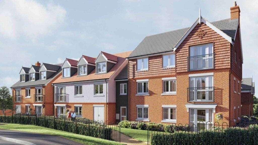 The new retirement apartments at Burlington Lodge, Swanley. Picture: Churchill Retirement Living