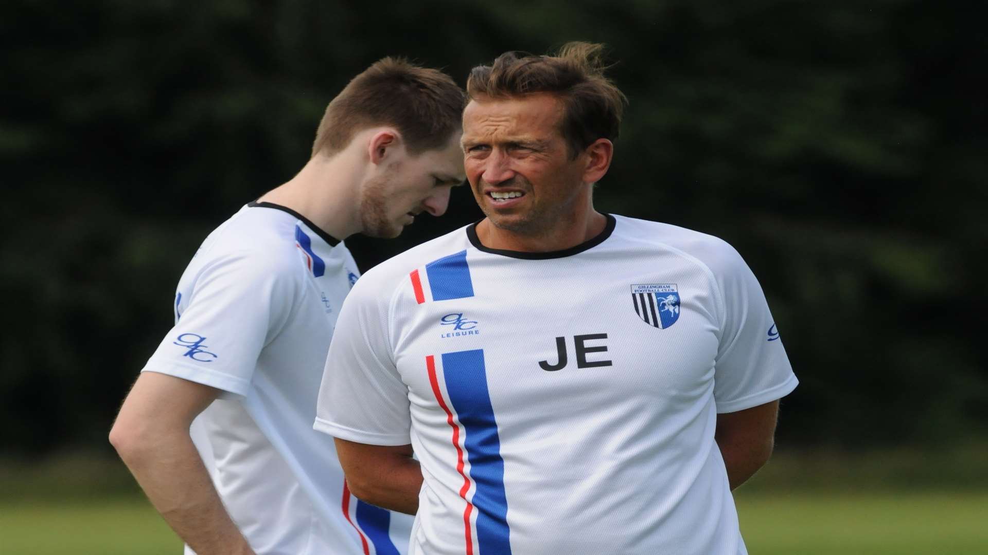 Gillingham manager Justin Edinburgh overseeing training Picture: Steve Crispe