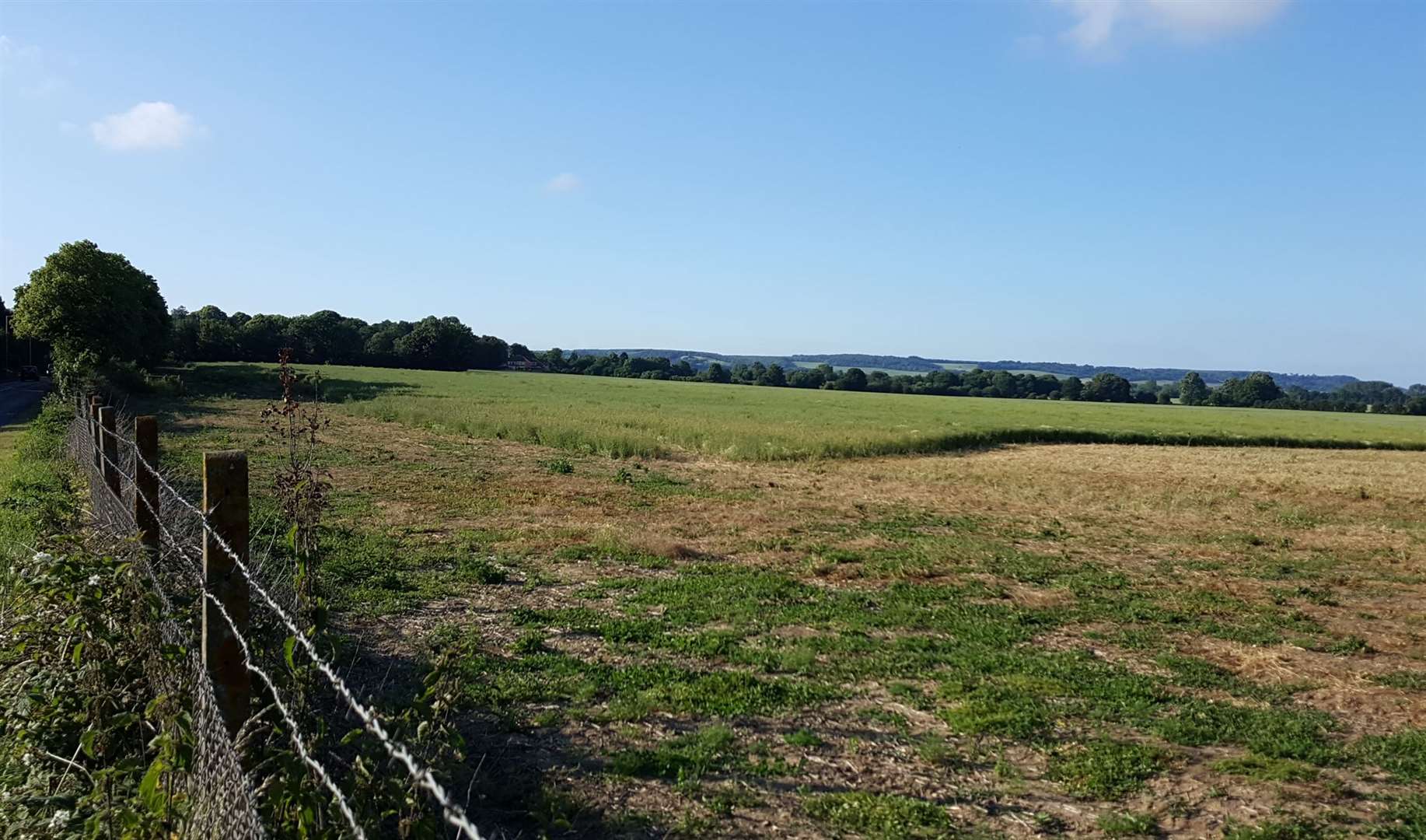 Fields off Willesborough Road are earmarked for development