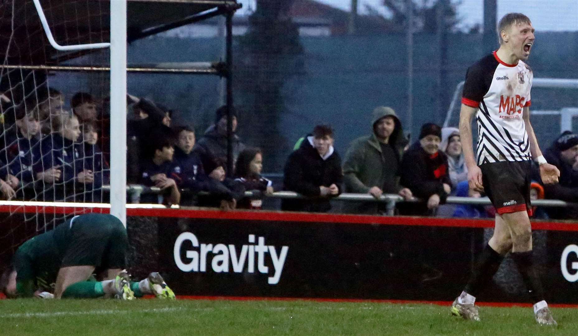 Delight and despair from the dramatic shoot-out. Picture: Paul Willmott