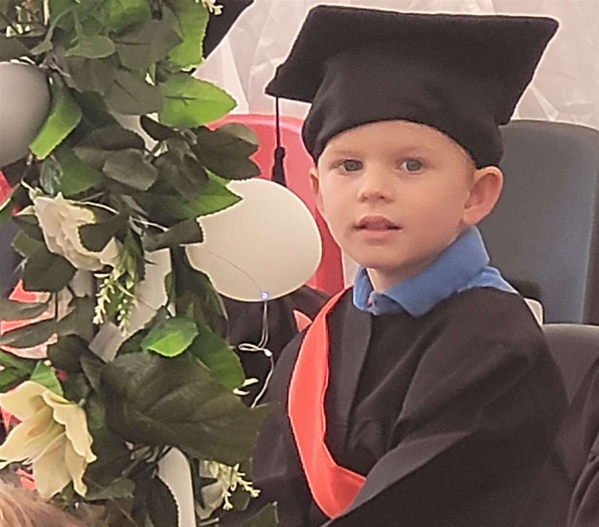 Tristan Malcolm waits patiently to be called to the stage