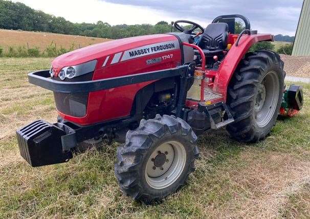 A Massey Ferguson tractor was also taken. Picture: Kent Police