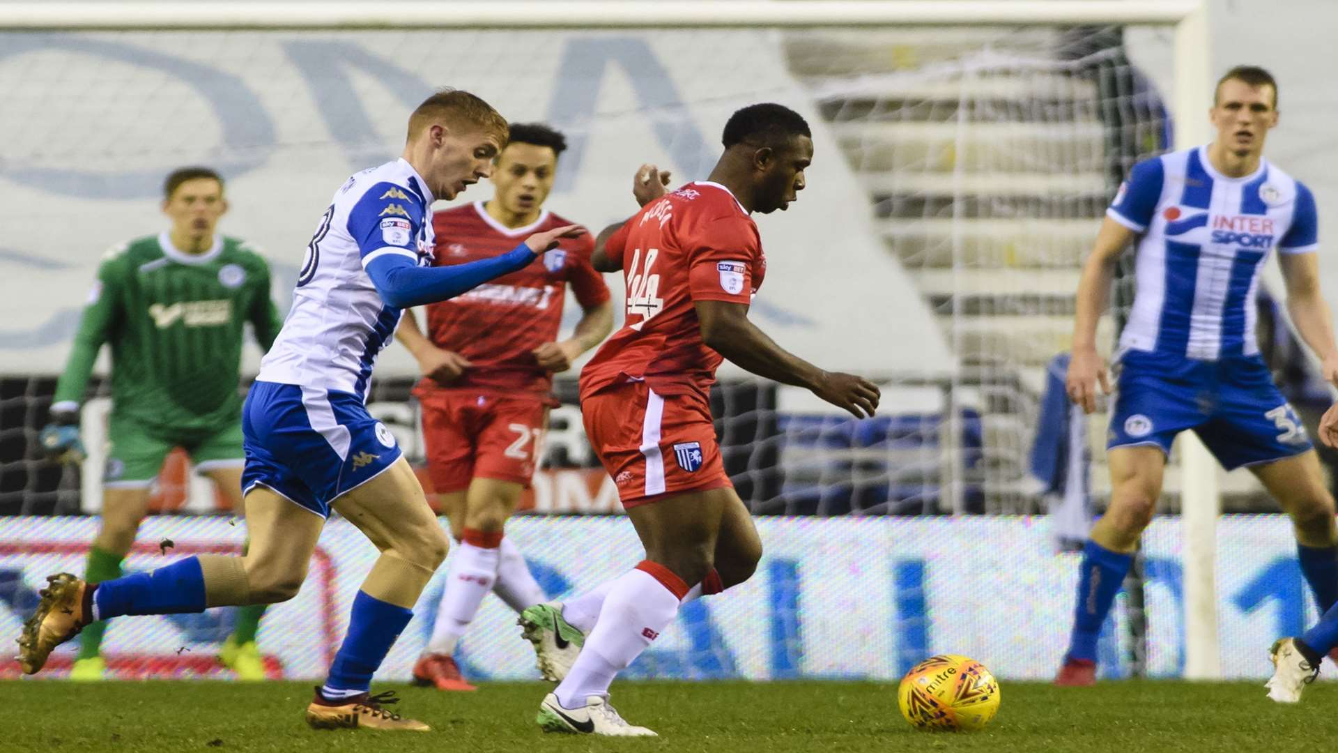 Franck Moussa on the ball Picture: Andy Payton