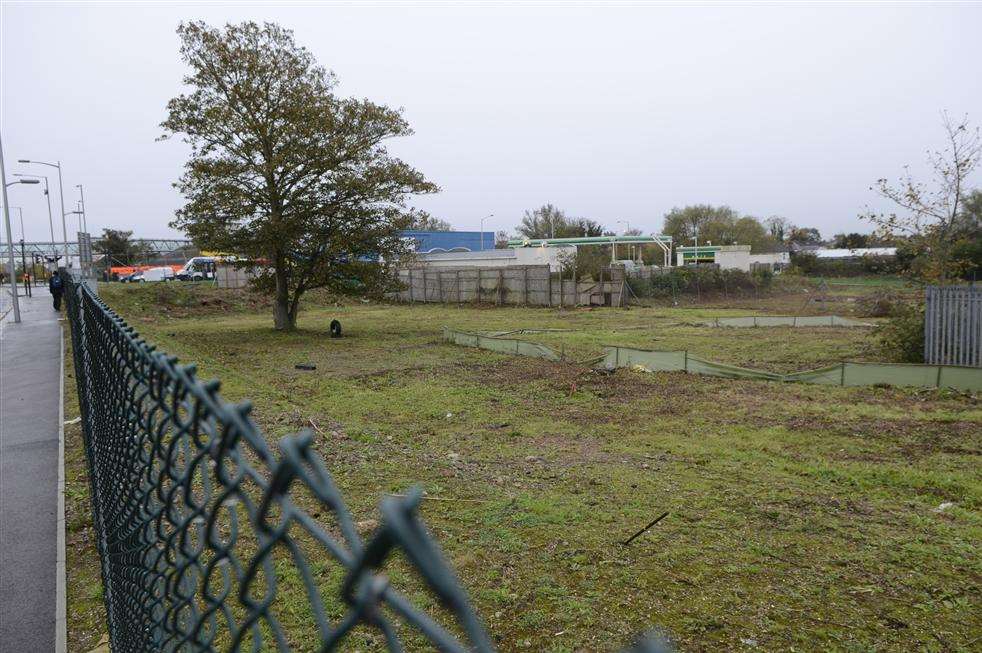 The site of the proposed Morrisons store in Ashford