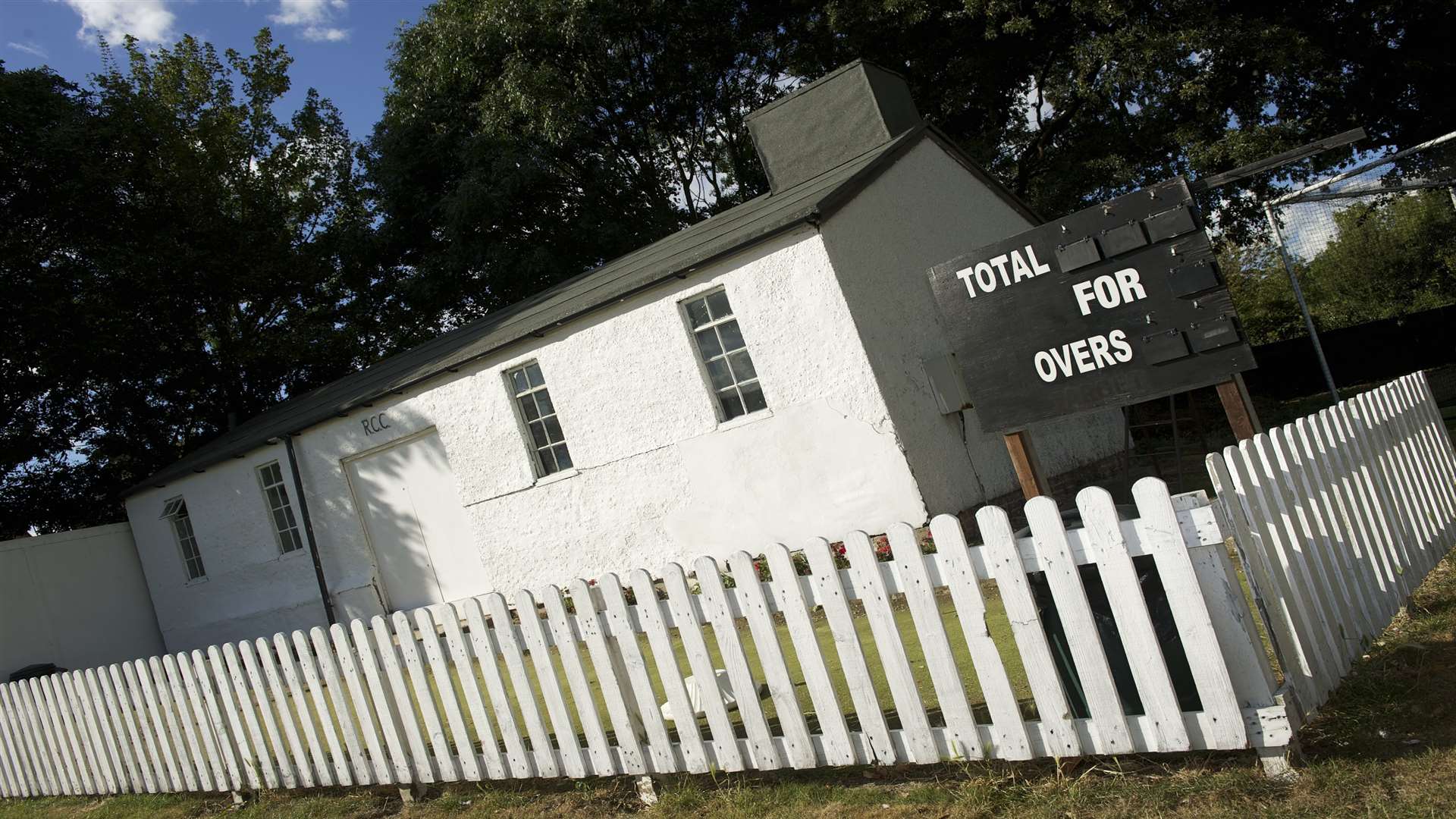 The old changing rooms at Berengrove Park