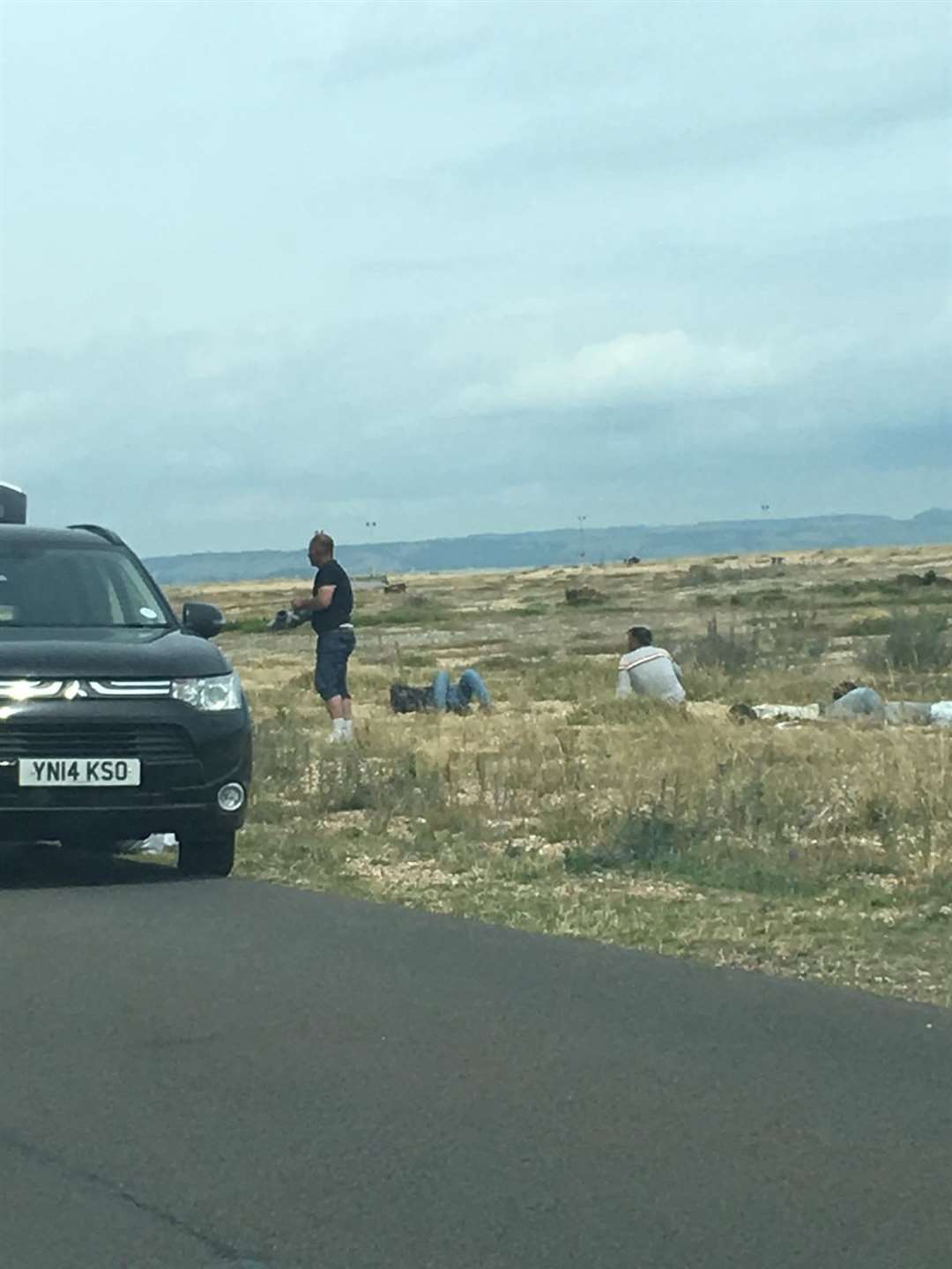 On Saturday a group of migrants were were spotted at Dungeness