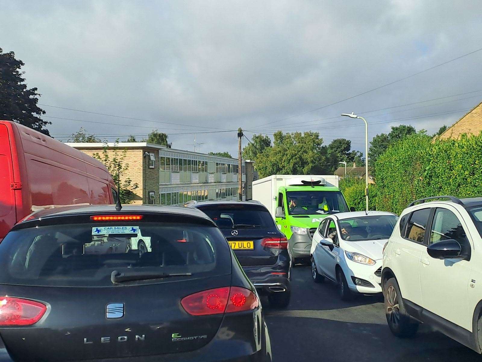 Traffic in the Spring Lane estate