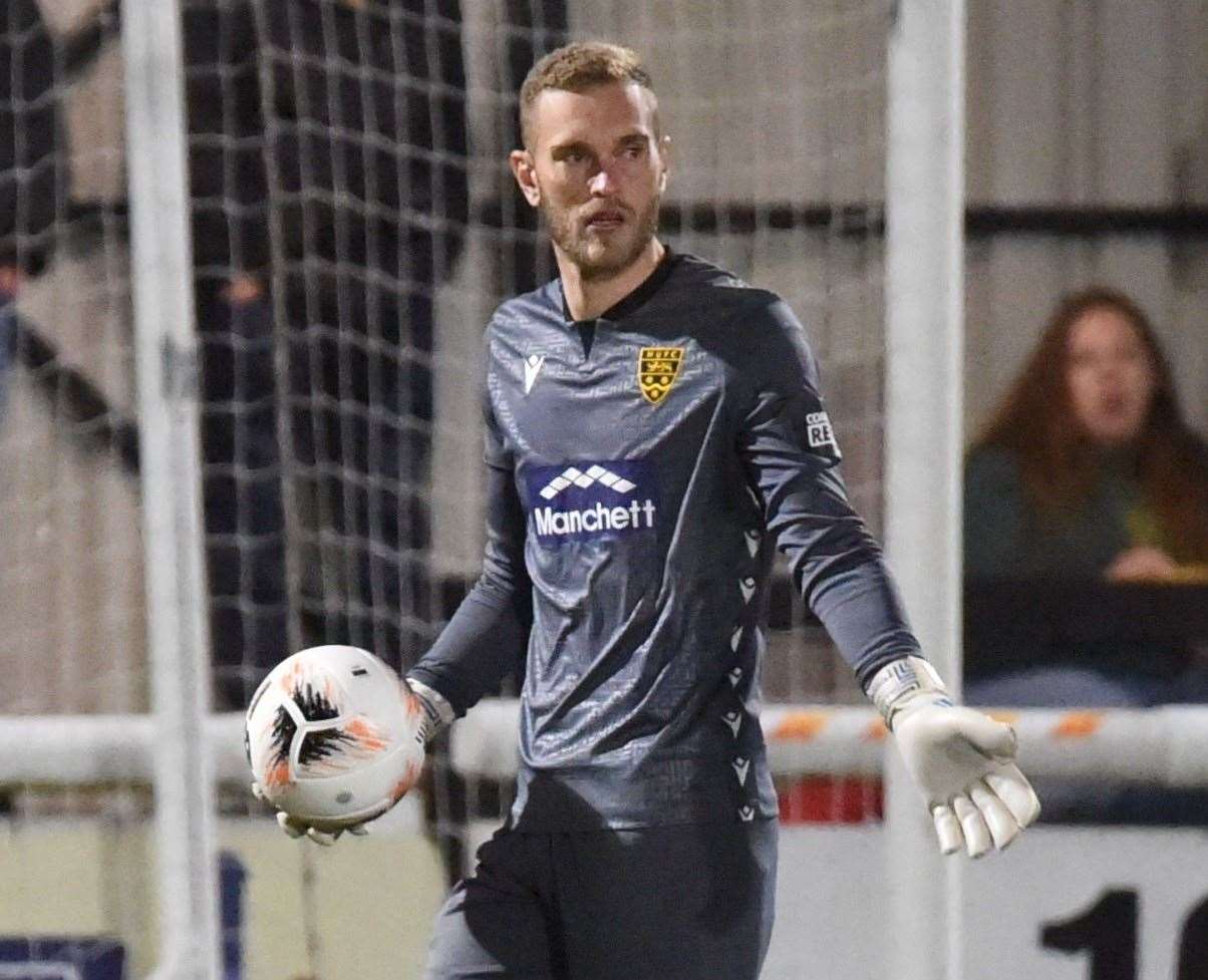 Maidstone United goalkeeper Ryan Sandford. Picture: Steve Terrell