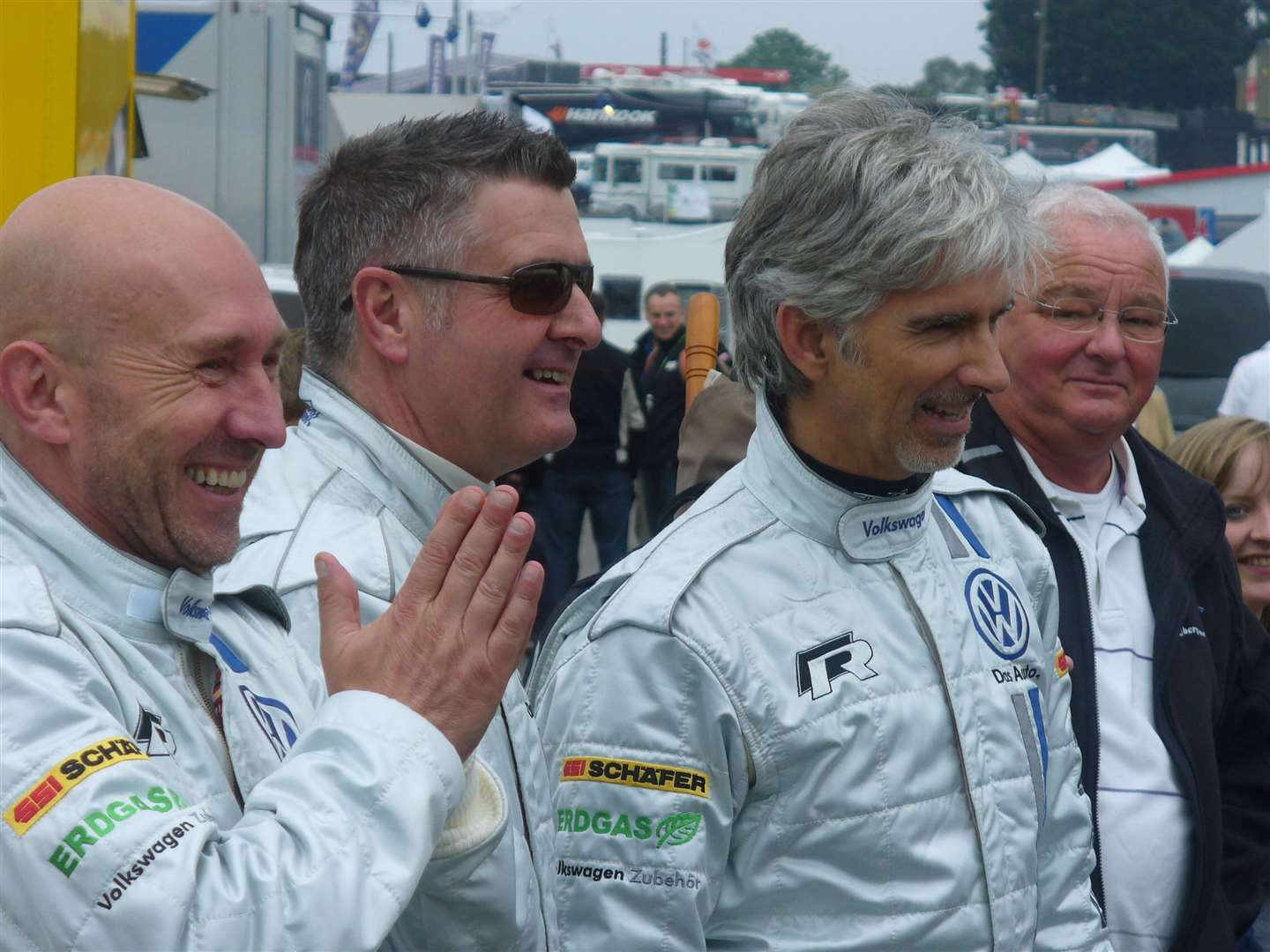 Damon's last race was in the Volkswagen Scirocco R-Cup at Brands Hatch in 2012 when he competed alongside Perry McCarthy and Martin Donnelly. He says he has no plans to return to racing as he is happy cycling, surfing and playing golf. Picture: Vic Wright