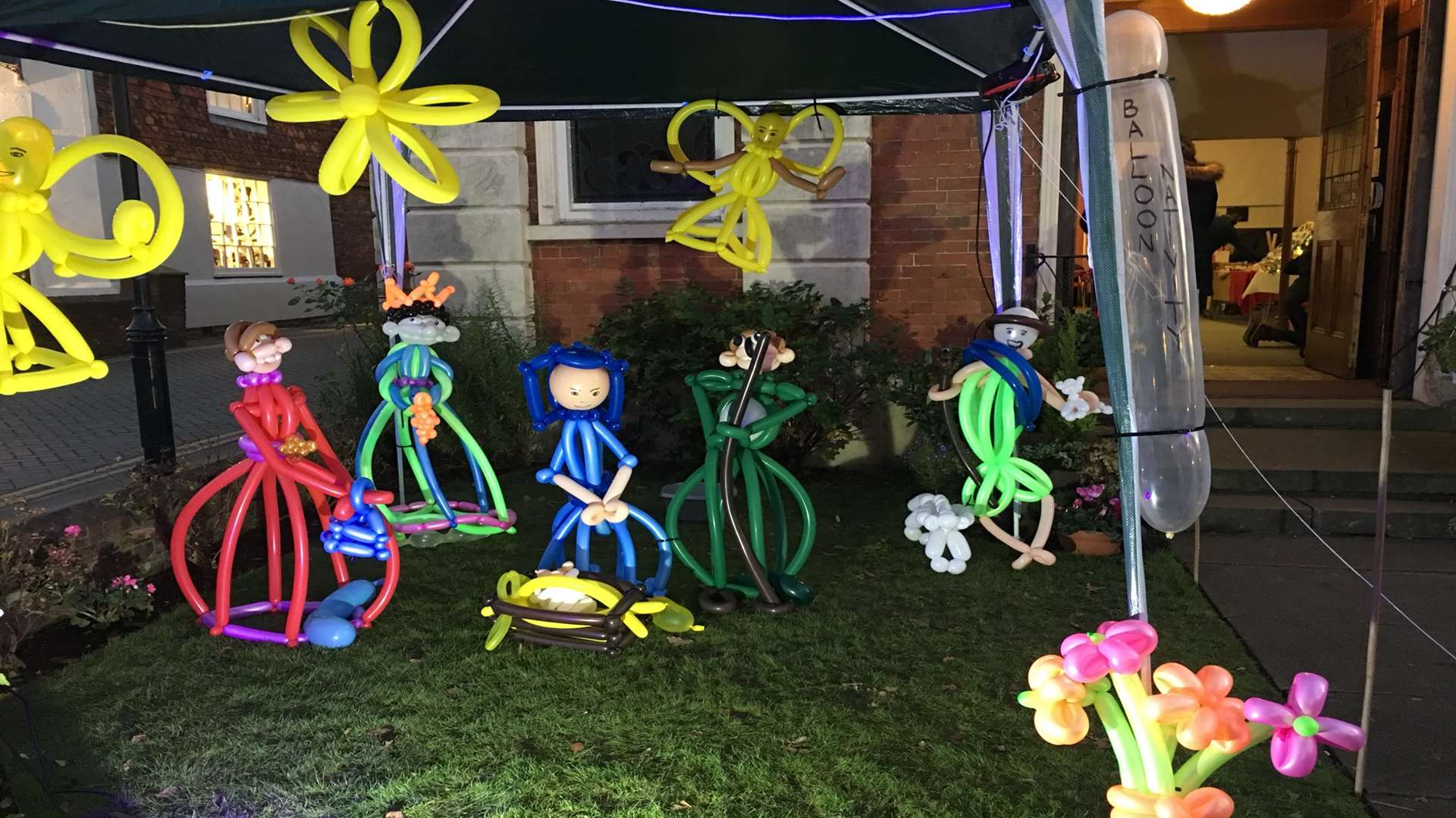 The nativity display outside Zion Baptist Church in Tenterden. Picture courtesy @TenterdenTown