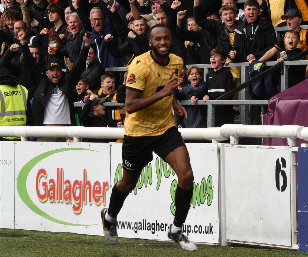 Maidstone United defender Reiss Greenidge. Picture: Steve Terrell