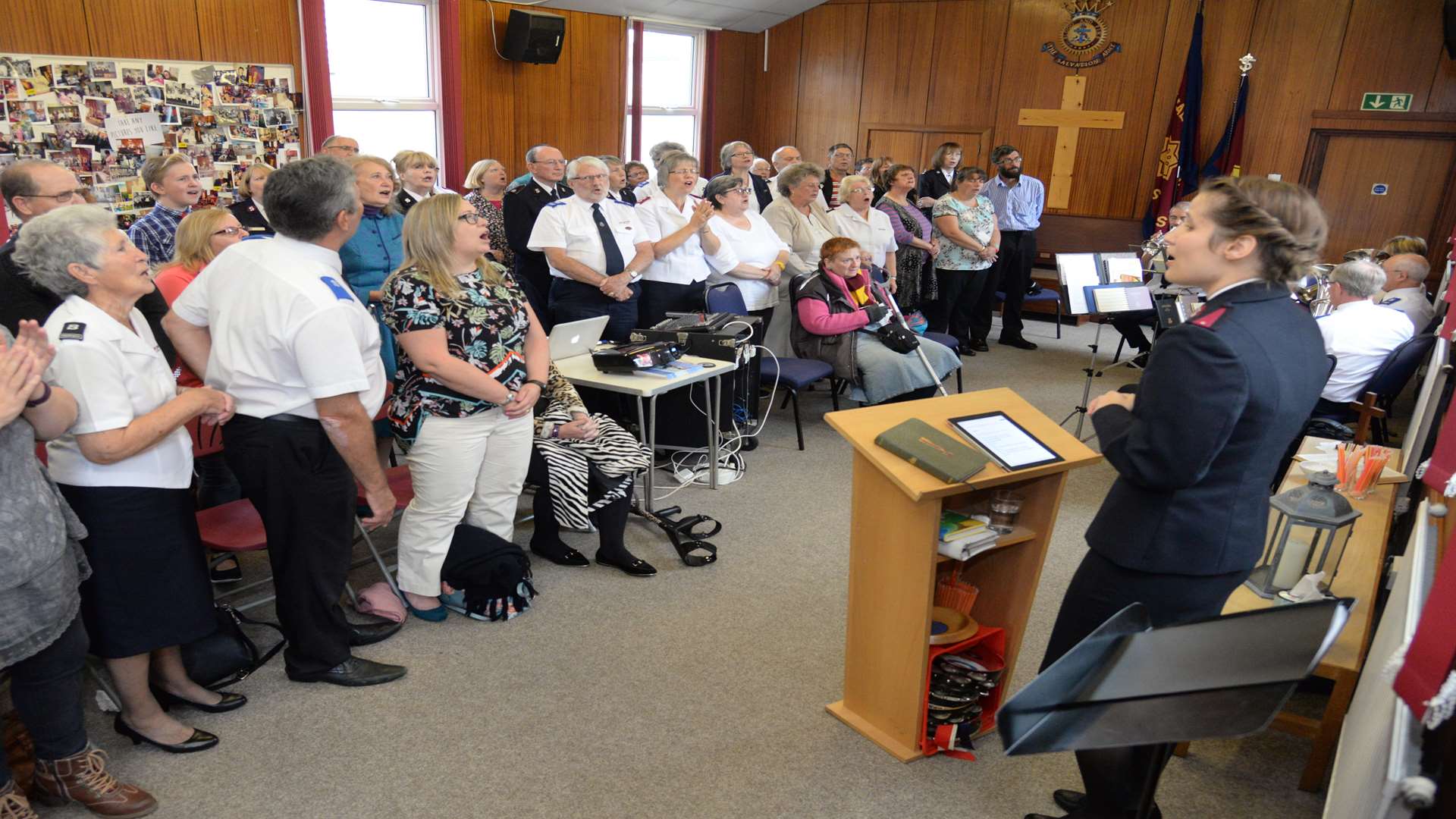 The final service in the Salvation Army Hall, Sheerness