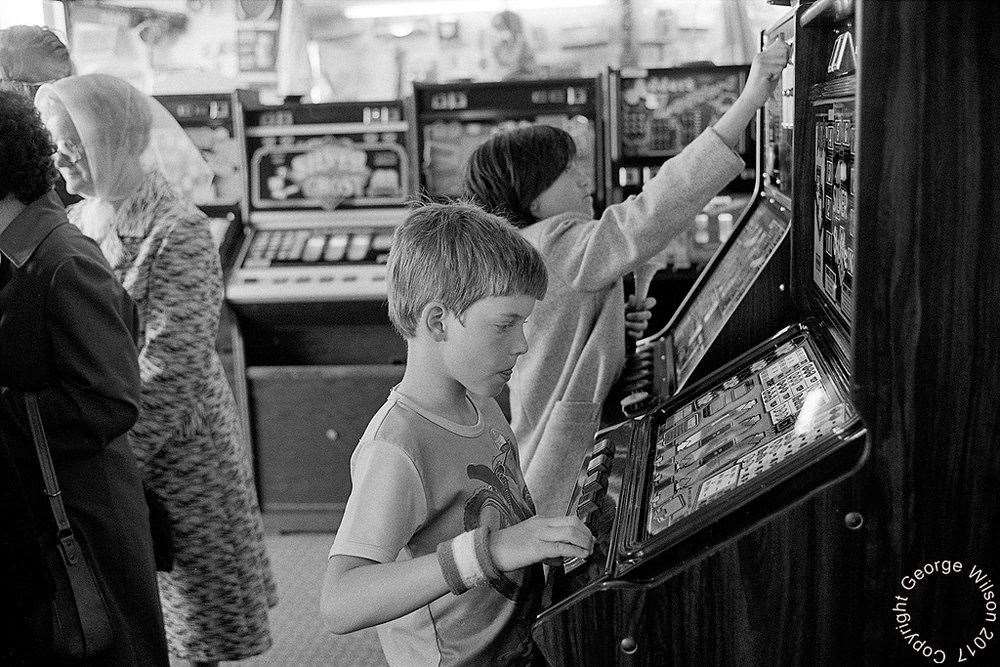 This boy is hoping his luck's in! Copyright: George Wilson