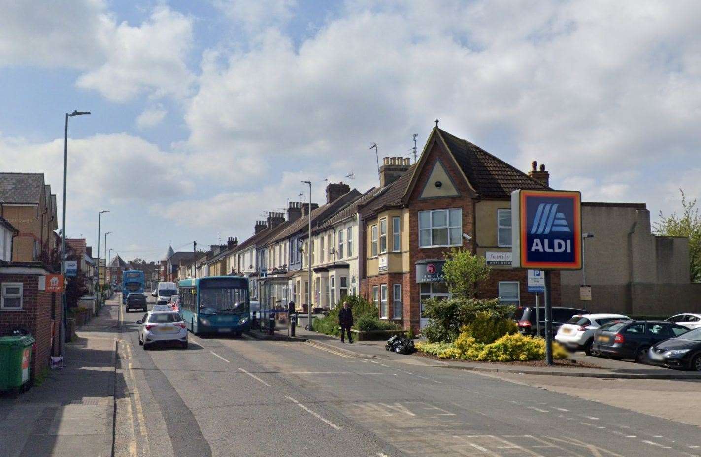 KFRS were called to Duncan Road, Gillingham last night to tackle a garage blaze. Picture: Google