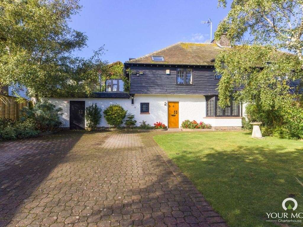 Integrated solar panels topping this pricey Margate pad are a nice perk. Photo: Zoopla