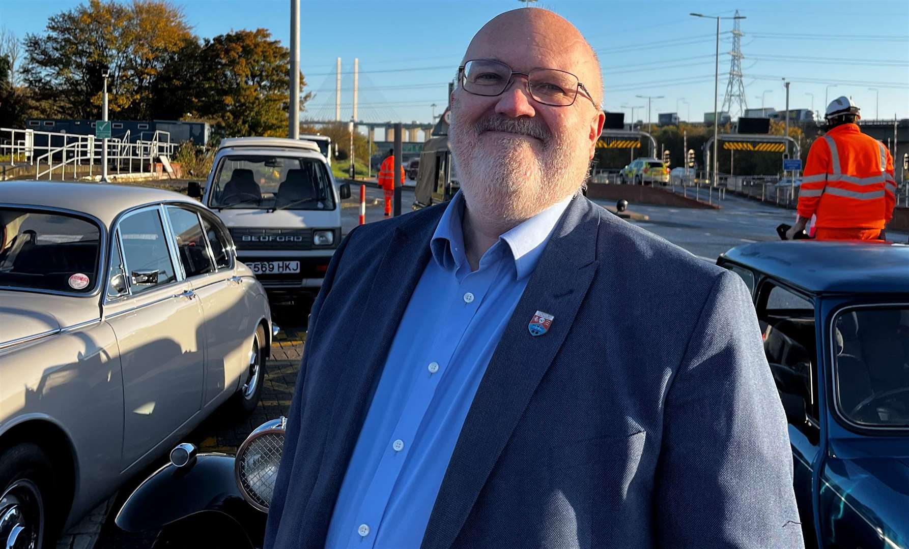 Leader of Dartford Council Cllr Jeremy Kite waved off the parade