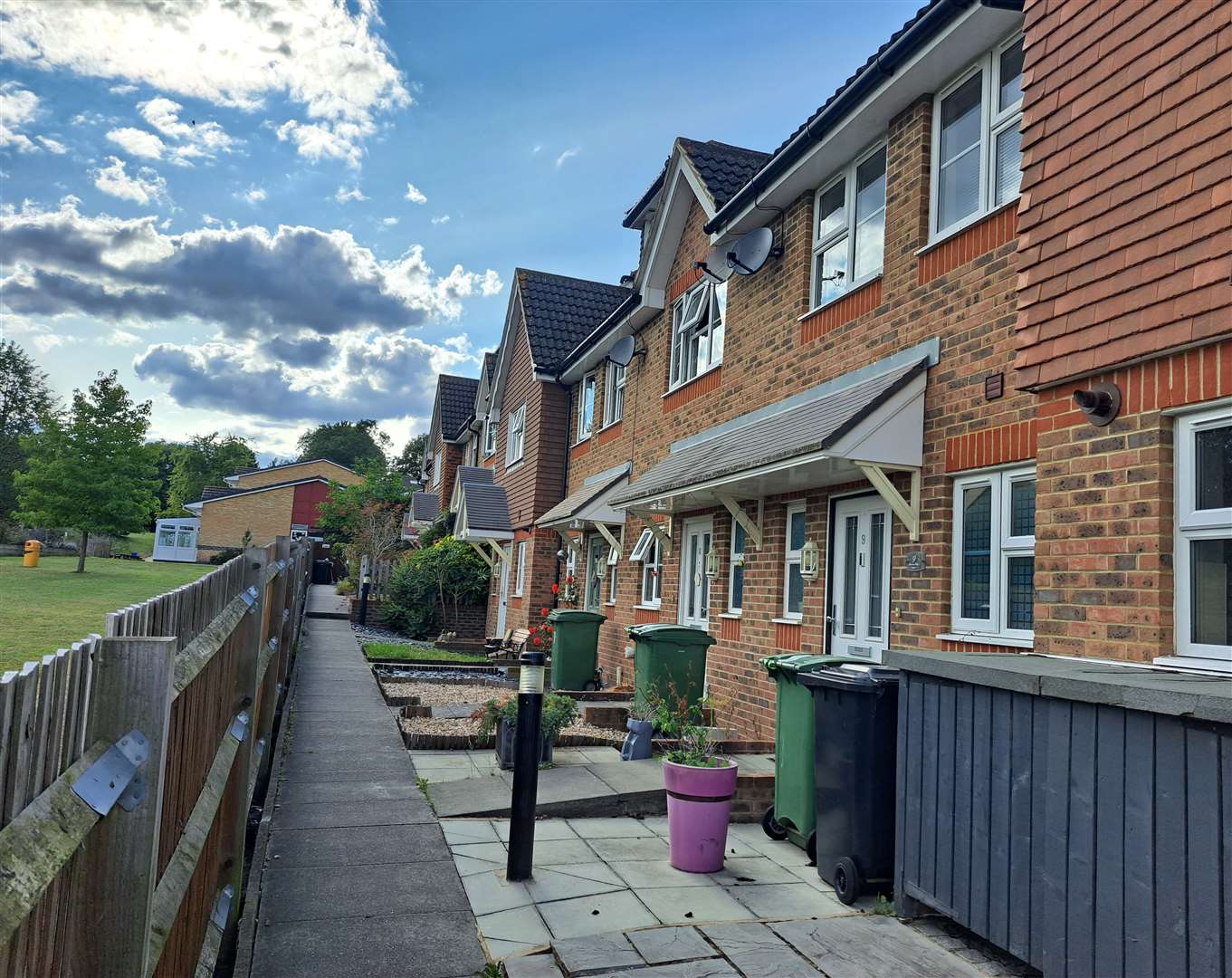 The terraced homes in Brennan Mews