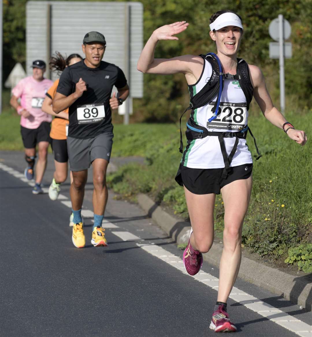 Louise Stewart takes the race in her stride. Picture: Barry Goodwin (60032933)