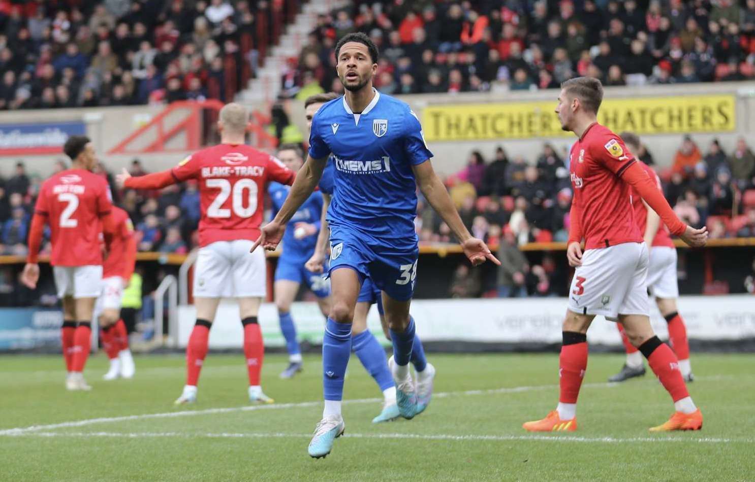 Gillingham midfielder Timothee Dieng