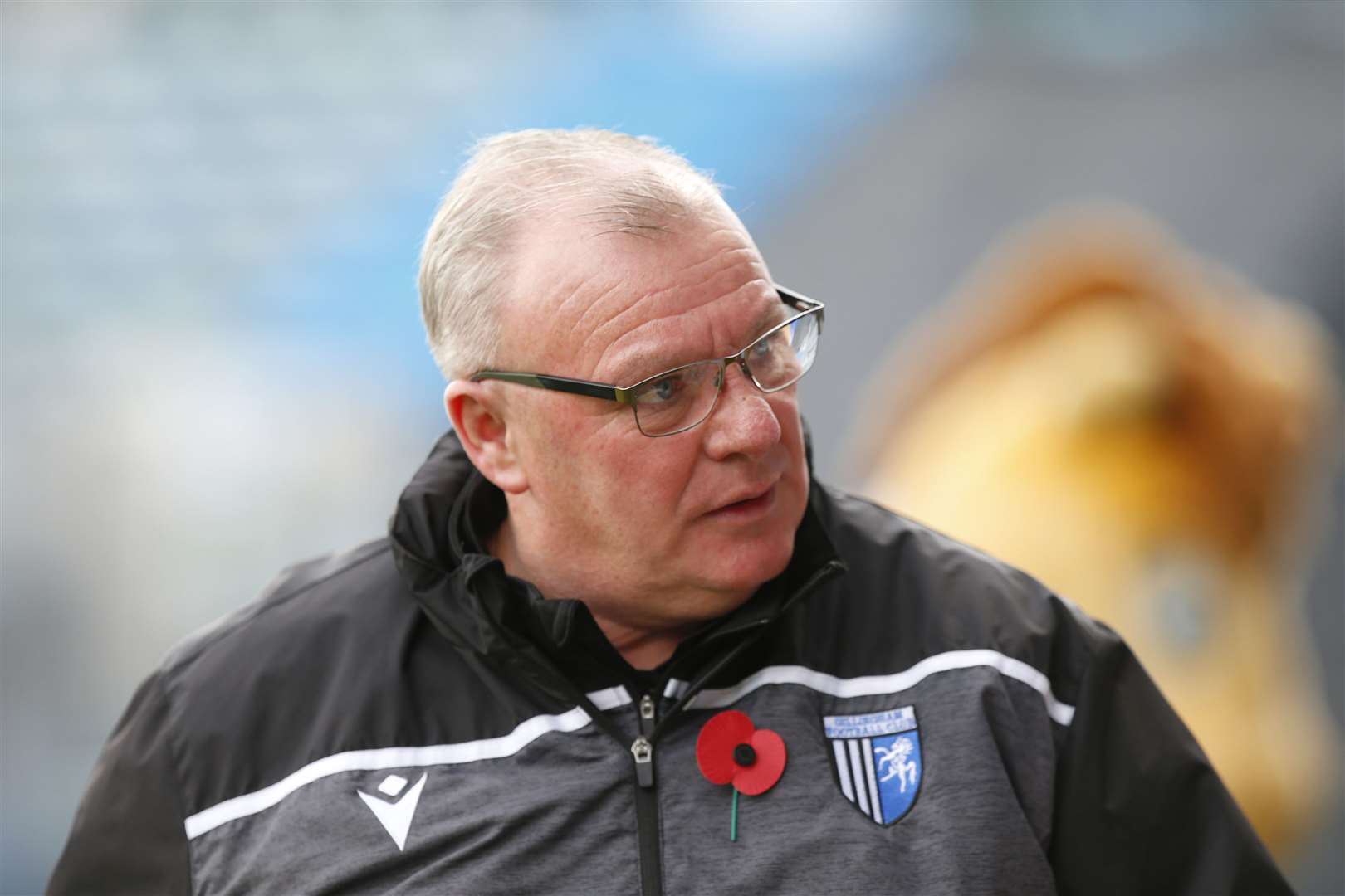 Gillingham manager Steve Evans watched his side lose at Crewe