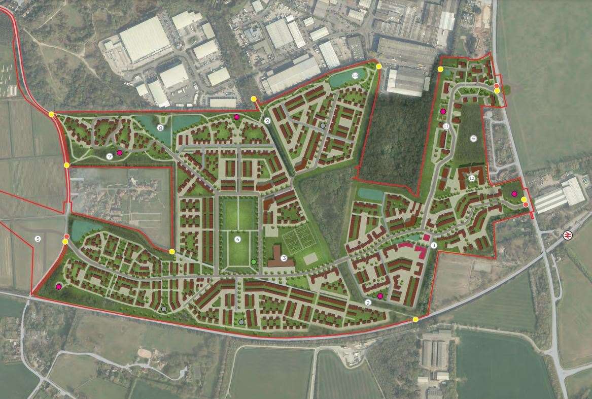 A "masterplan" for the Bradbourne site