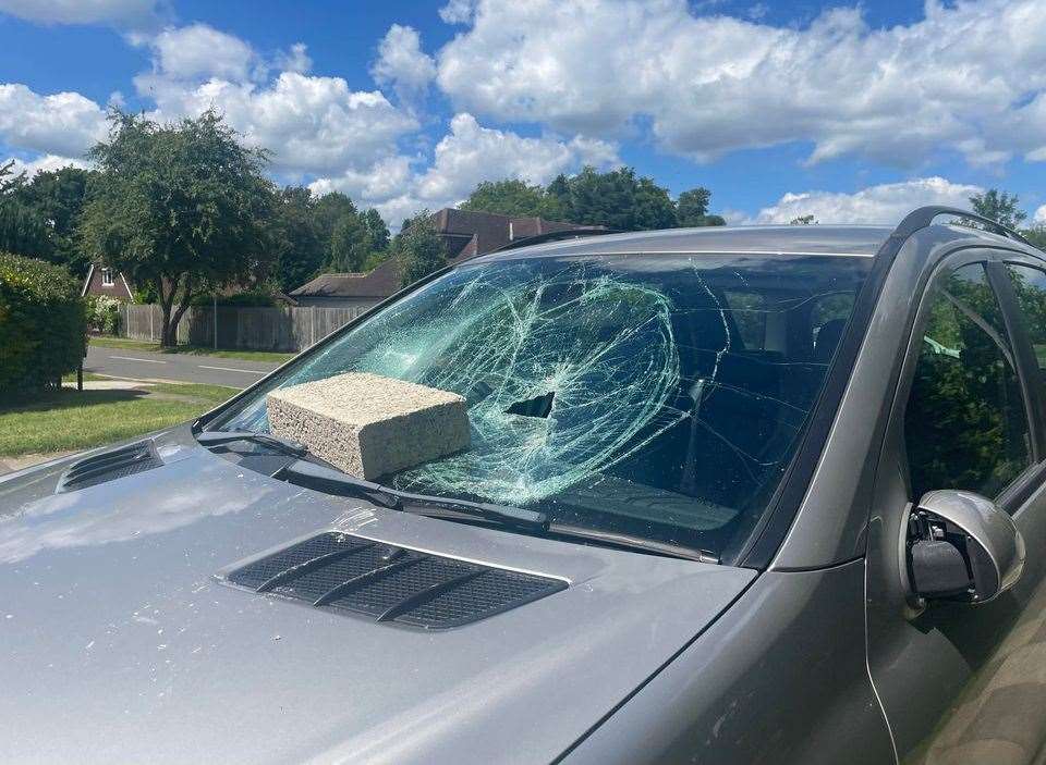 Three vehicles were damaged overnight between Lambarde Road and Betenson Avenue areas of Sevenoaks. Picture: Alex Jee