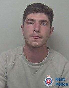 Felix Boo from Whitstable was sentenced to three years in prison at Canterbury Crown Court. Picture: Kent Police