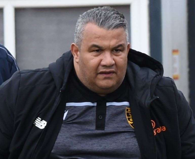 Maidstone United manager Hakan Hayrettin Picture: Steve Terrell