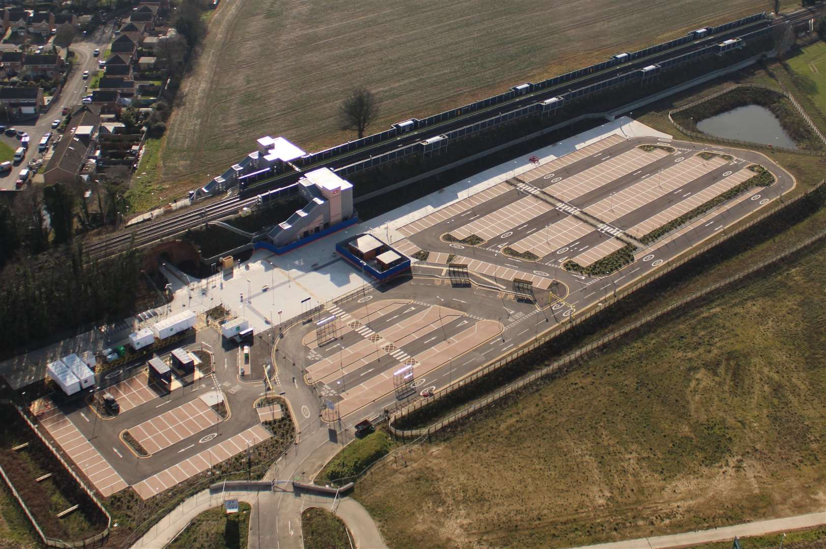 The controversial £44 million Thanet Parkway train station in Cliffsend near Ramsgate. Picture: Geoff Hall