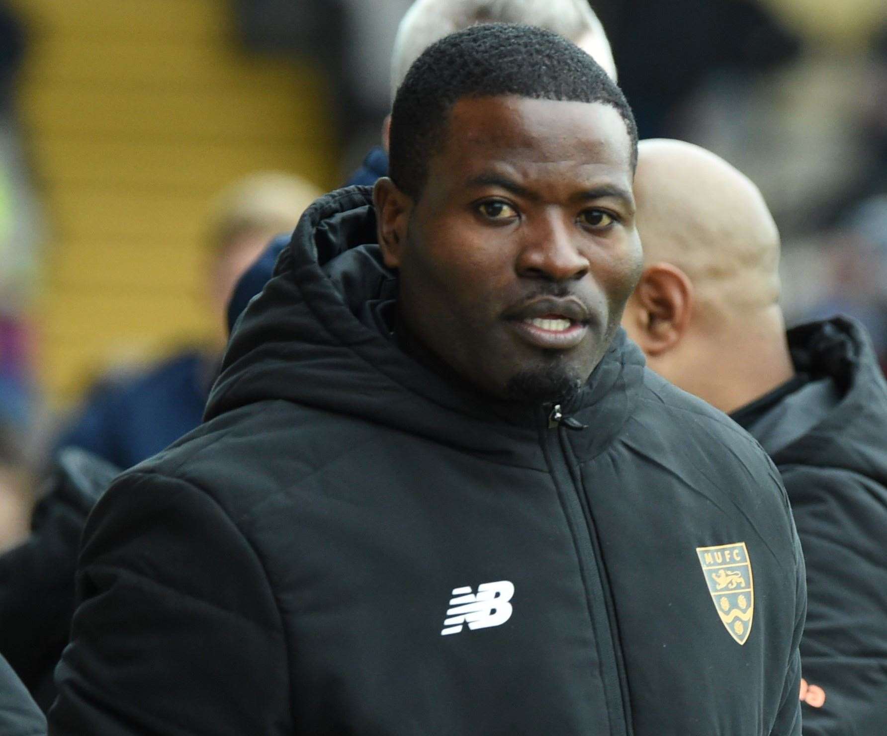 Maidstone United caretaker boss George Elokobi. Picture: Steve Terrell