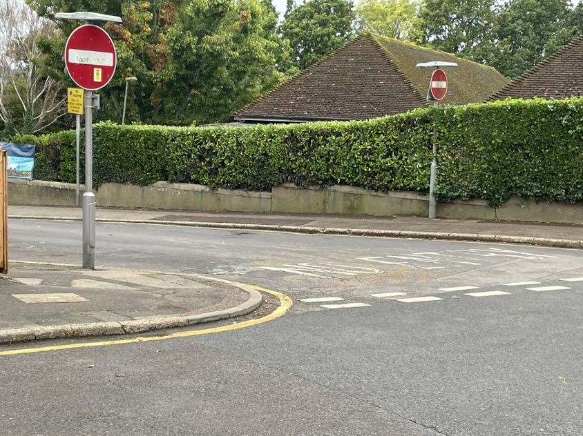 Some motorists are reportedly ignoring the Peel Street 'No Entry' sign