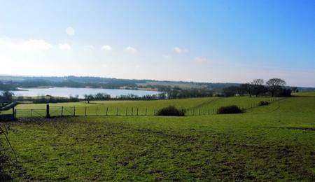 The beautiful location at Hersden overlooking the Stour which applicants for a gypsy camp say has no landscape value.