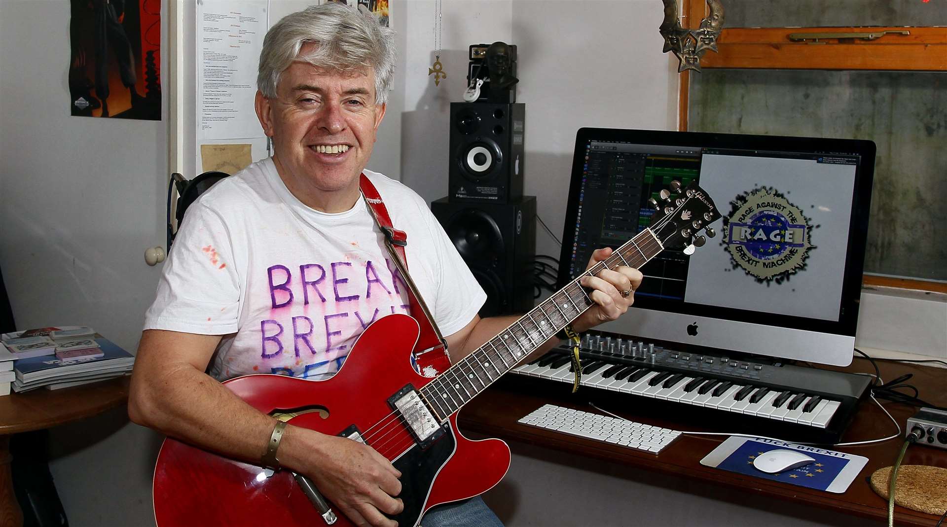 Peter Cook pictured at his home in Gillingham will protest in Deal today Picture: Sean Aidan