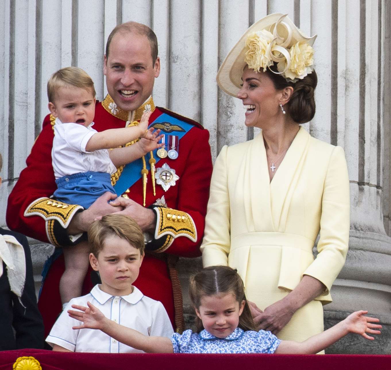 Charlotte joins her family on the palace balcony in June (Victoria Jones/PA)