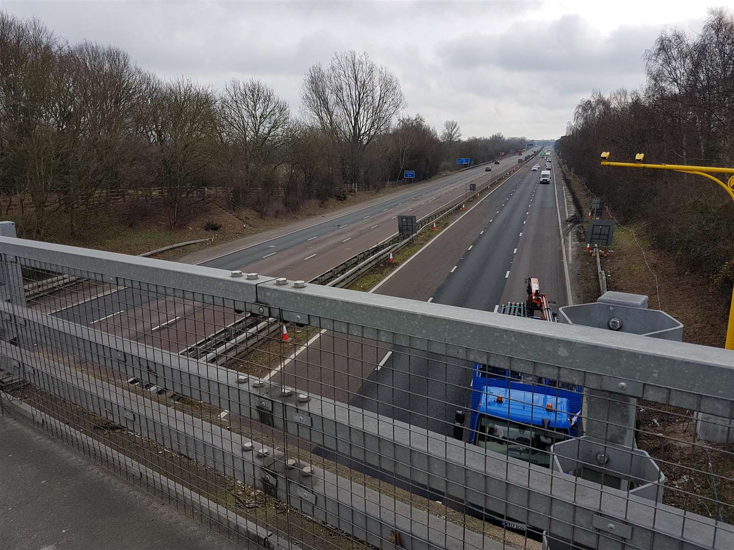 The bridge where the distressed woman was met by officers. (7151195)