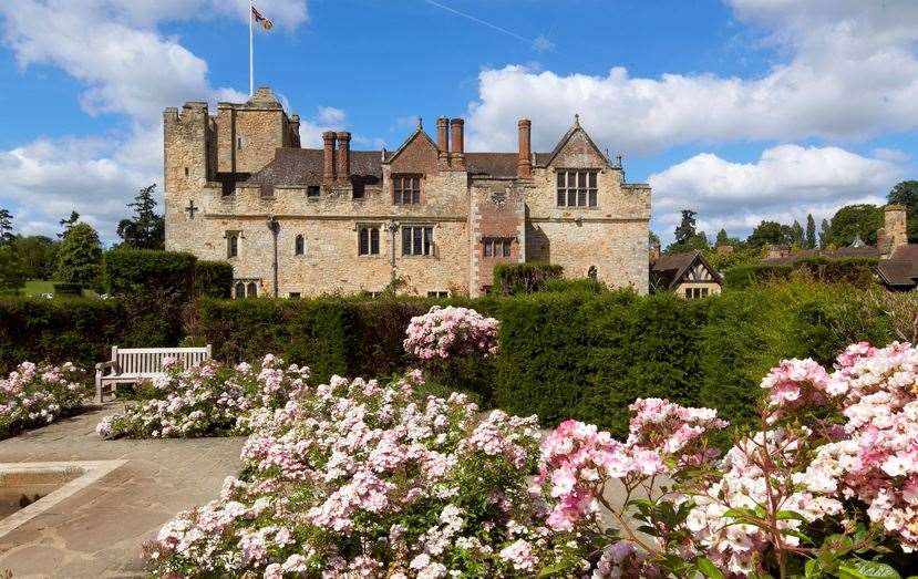 The roses and summer flowers will be on show across the castle grounds. Picture: Hever Castle and Gardens