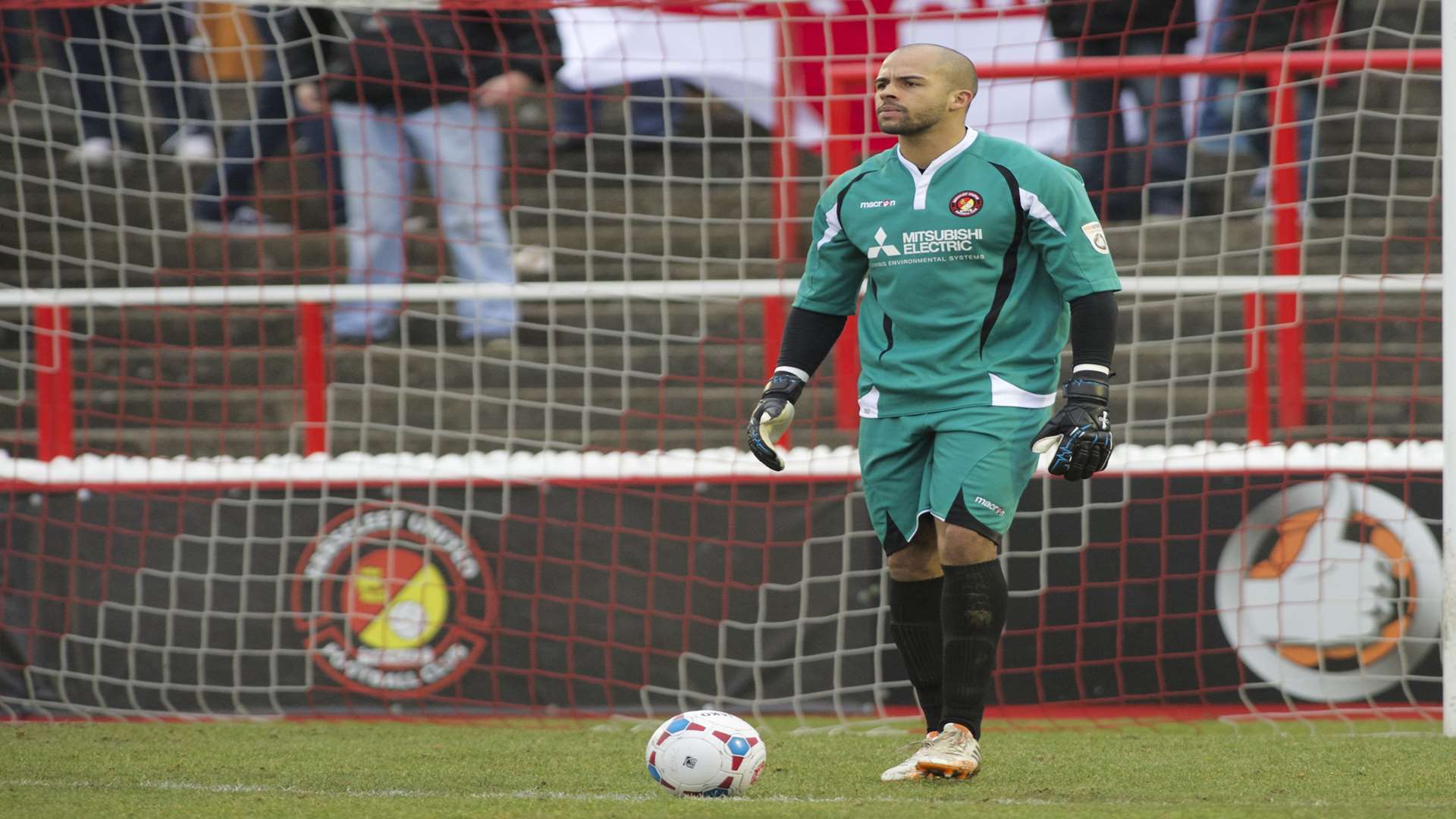 Ebbsfleet United goalkeeper Preston Edwards Picture: Andy Payton