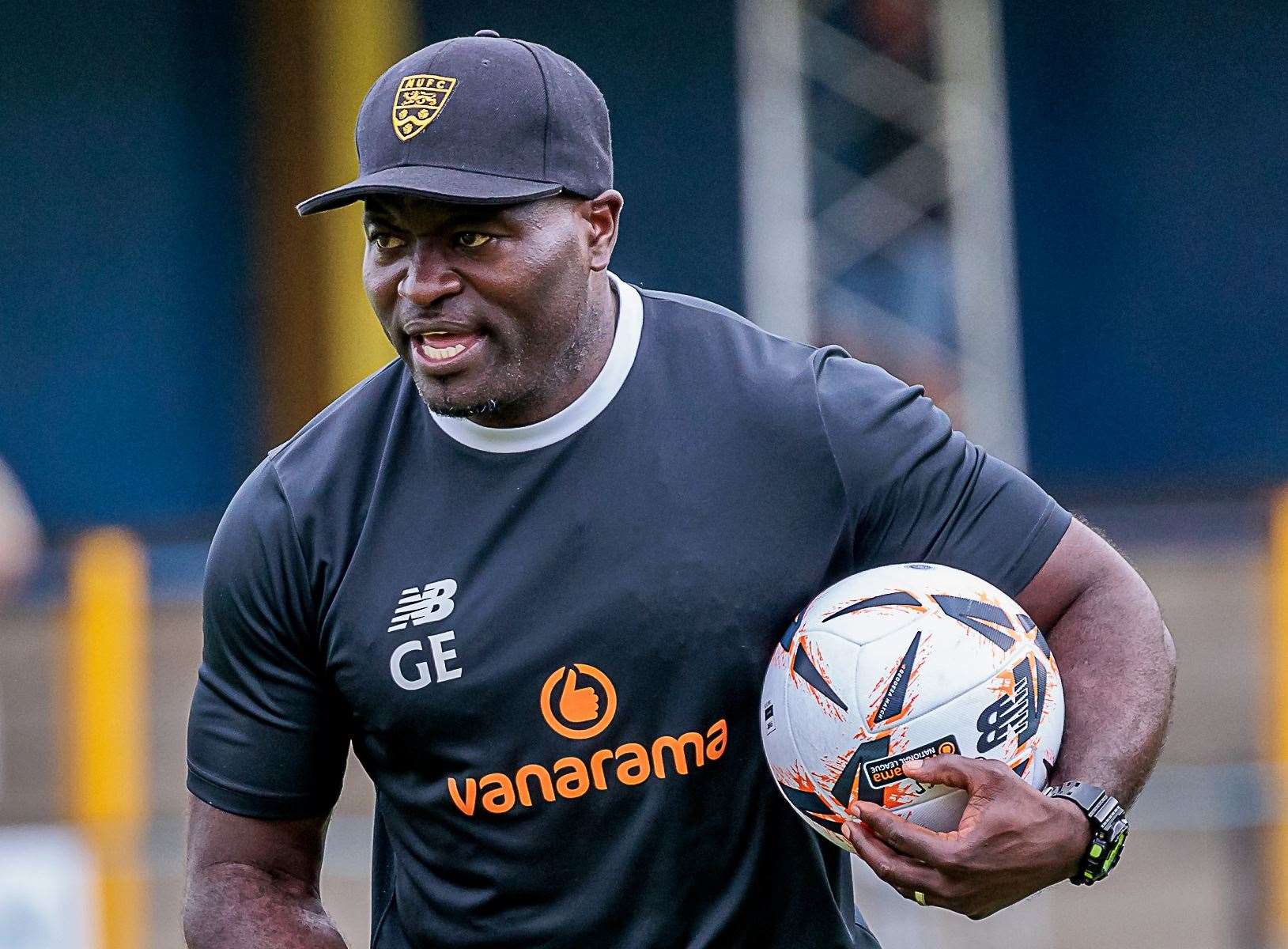 George Elokobi’s Maidstone enter the FA Trophy at the second-round stage. Picture: Helen Cooper