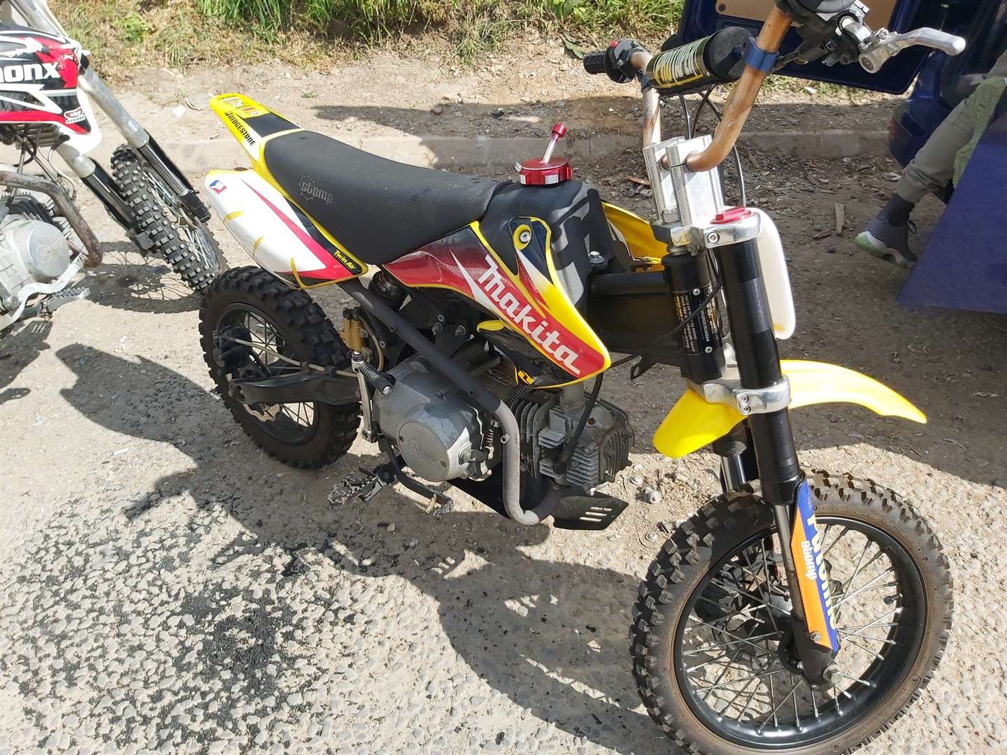 Dirt bikes and a quad bike were found being driven in Darenth Country Park leading to police to issue anti-social behaviour warnings to the riders. Picture: Kent Police