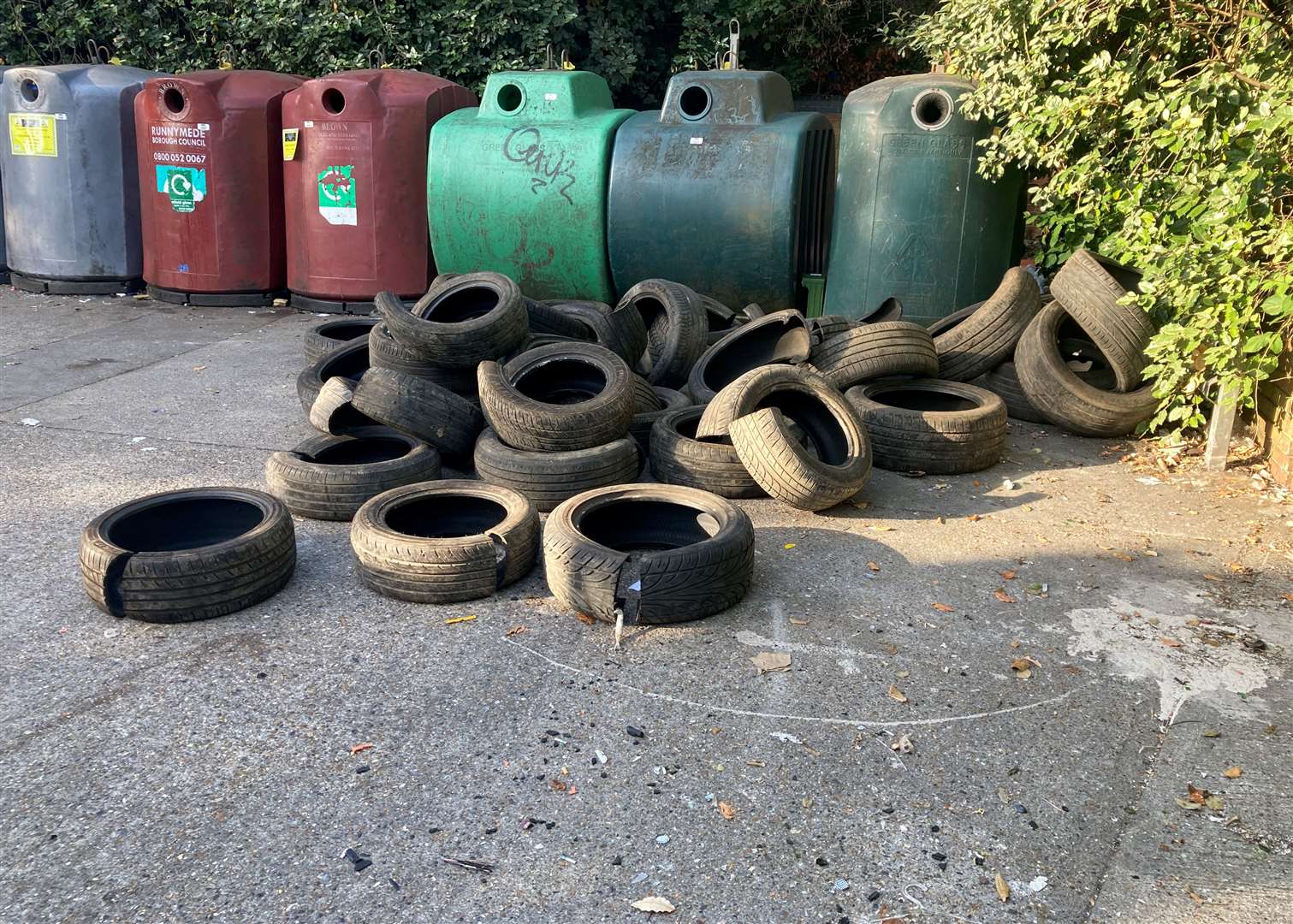 Action was taken against people who fly-tipped at Morrison's in Northfleet. Picture: Gravesham Borough Council