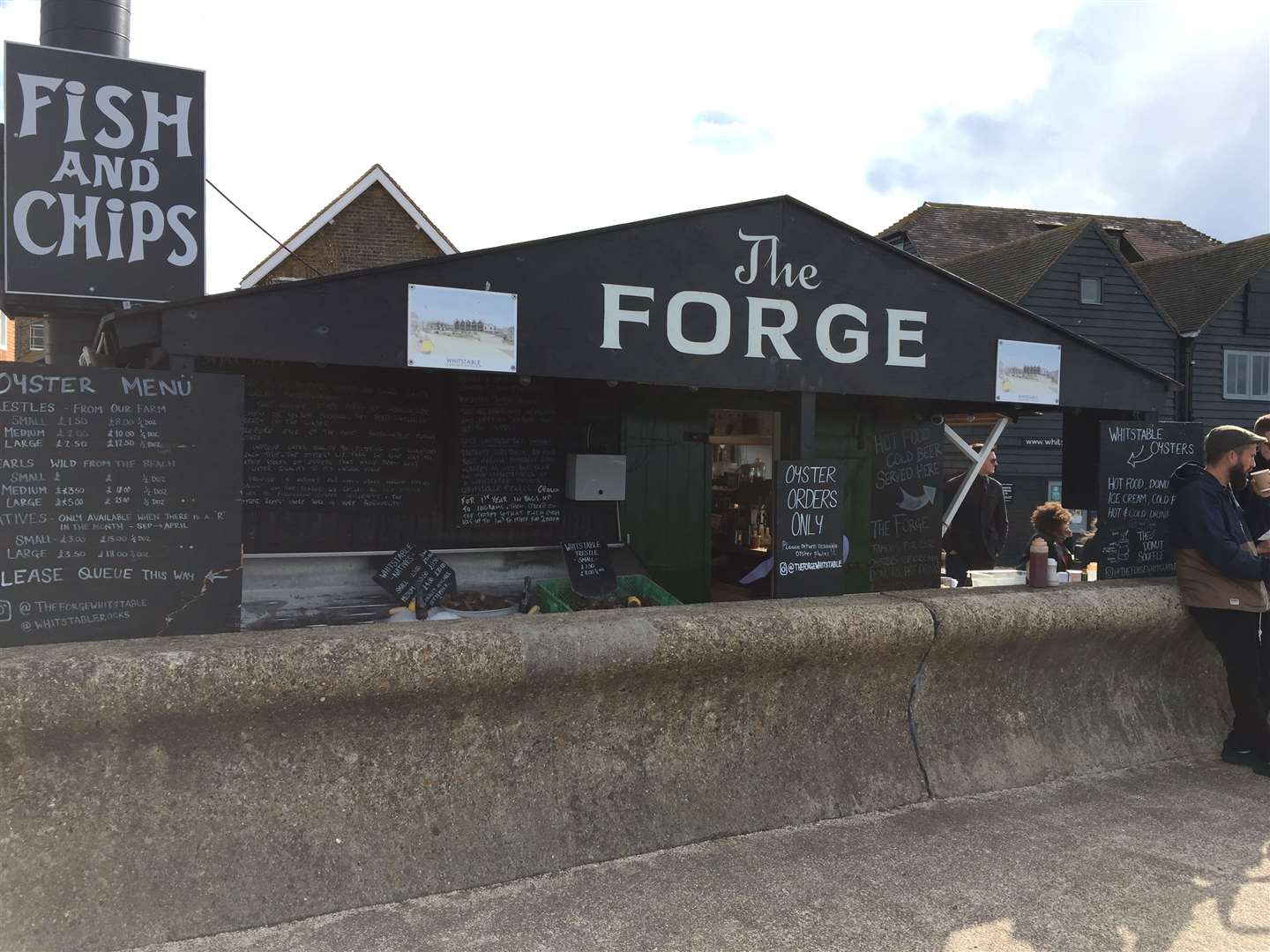 The Whitstable Oyster Fishery Company (WOFC) wants to build the decked facility for customers of The Forge