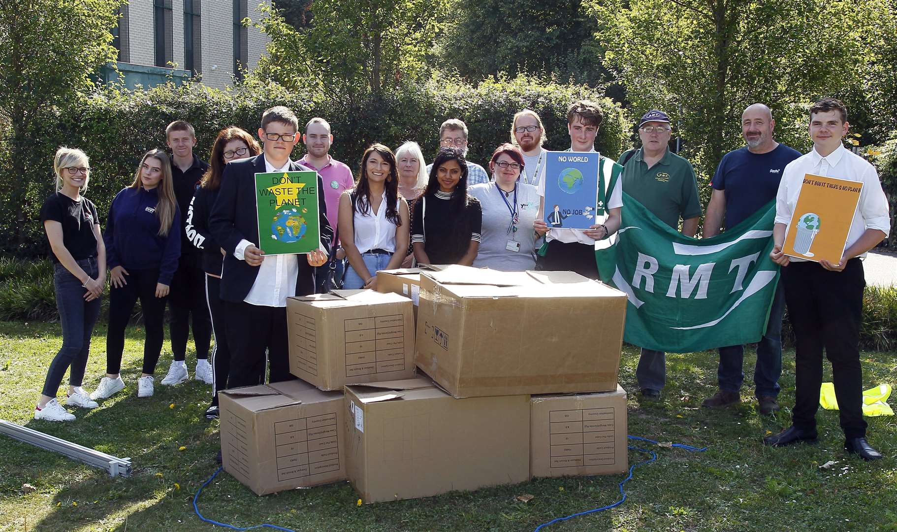 Medway Youth Climate Change Movement held a family fun day at the Victory Academy, Magpie Hall Road. Picture: Sean Aidan